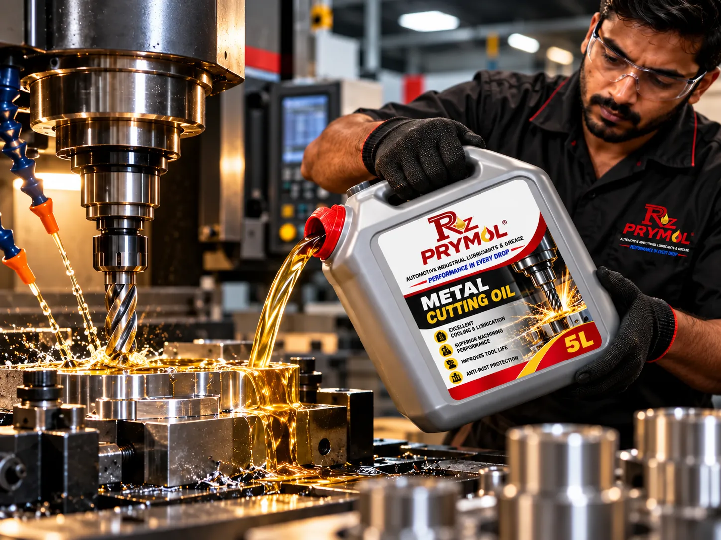 Prymol metal cutting oil machining application guide